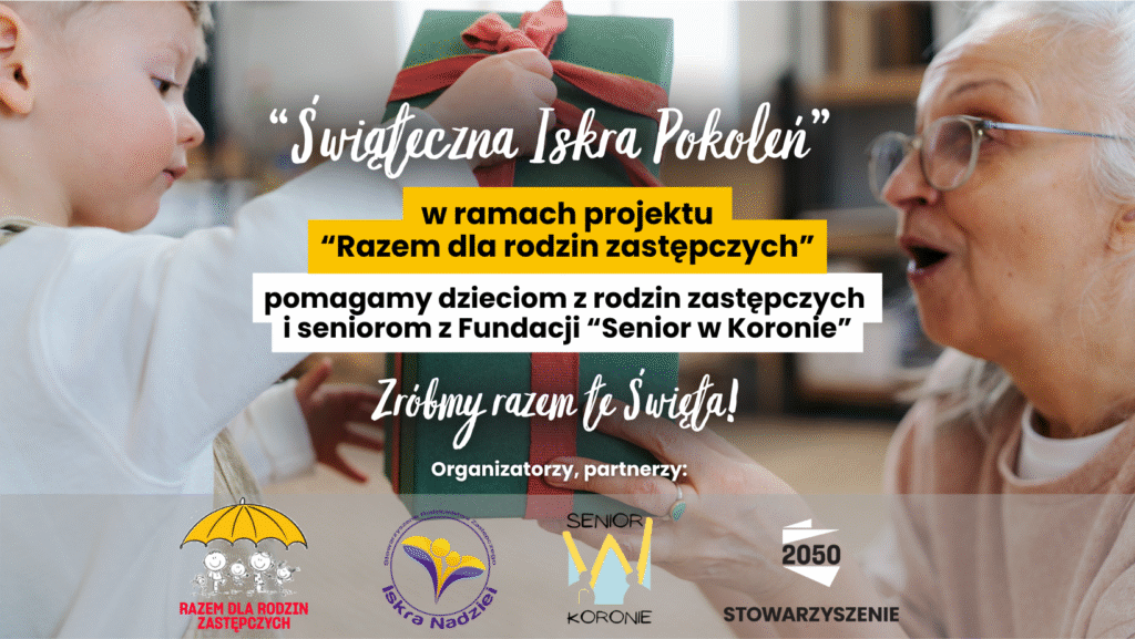 Zdjęcie: “Świąteczna Iskra Pokoleń” – pomóż nam zrobić 130 paczek dla rodzin zastępczych i seniorów!